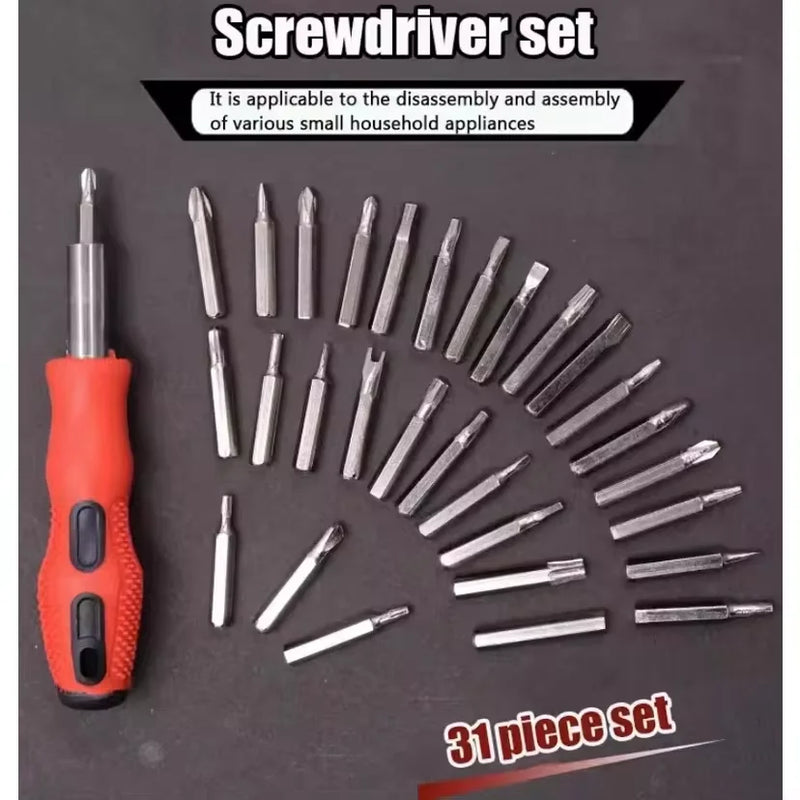 Kit de ferramentas com 31 peças Chaves Torx Philips Reparação de celular Notebook PC Precisão Portátil Compacto Eletrônico Manutenção