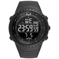 Relógio eletrônico masculino SMAEL para esportes ao ar livre, à prova d'água, mostrador grande, digital, LED, alarme, relógio digital 1237, relógio esportivo