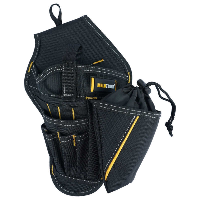 Coldre para furadeira e chave de impacto com bolsa para brocas Coldre de impacto resistente para cinto de ferramentas