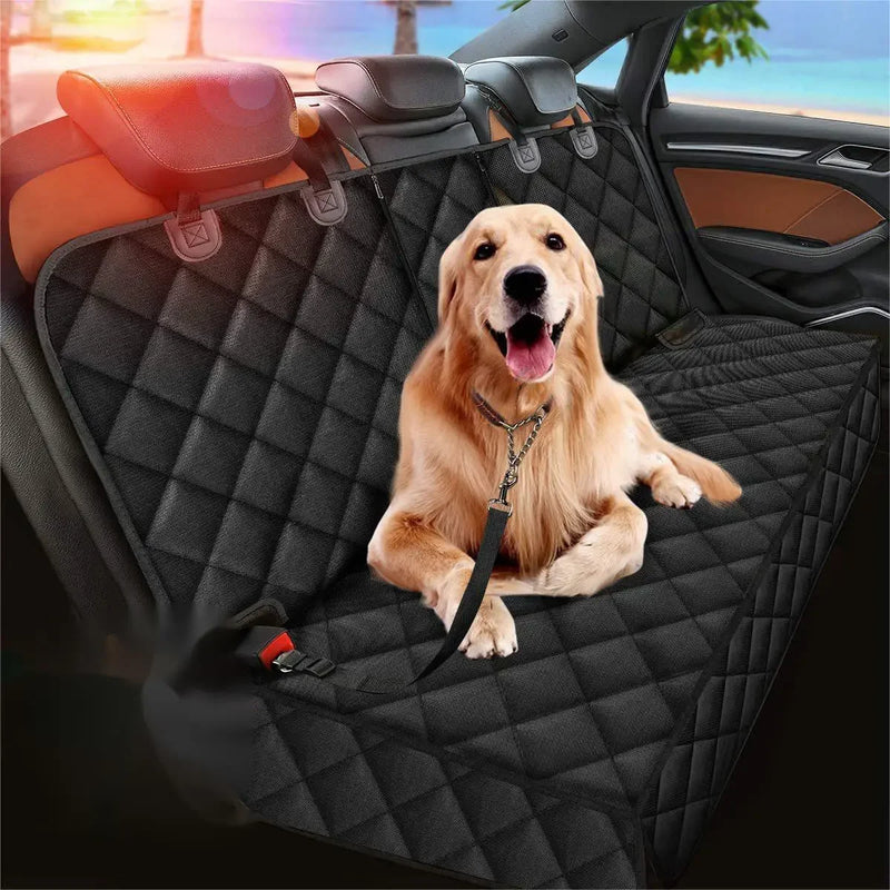 Capa protetora para assento traseiro de carro para cachorro, à prova d'água, resistente à sujeira, capa para assento de animal de estimação, alça de ombro preta, rede, colchão de viagem para animais de estimação