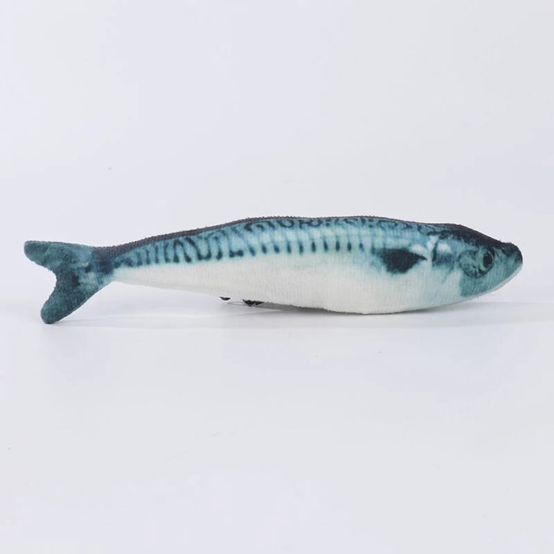Brinquedo de pelúcia para animais de estimação, pelúcia em forma de peixe