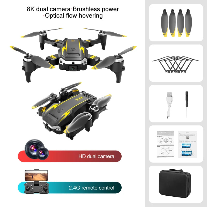 Drone Aéreo 5000M Novo G6 Profissional Dobrável Quadricóptero Drone Aéreo S6 Câmera HD GPS RC Helicóptero FPV WIFI Brinquedo