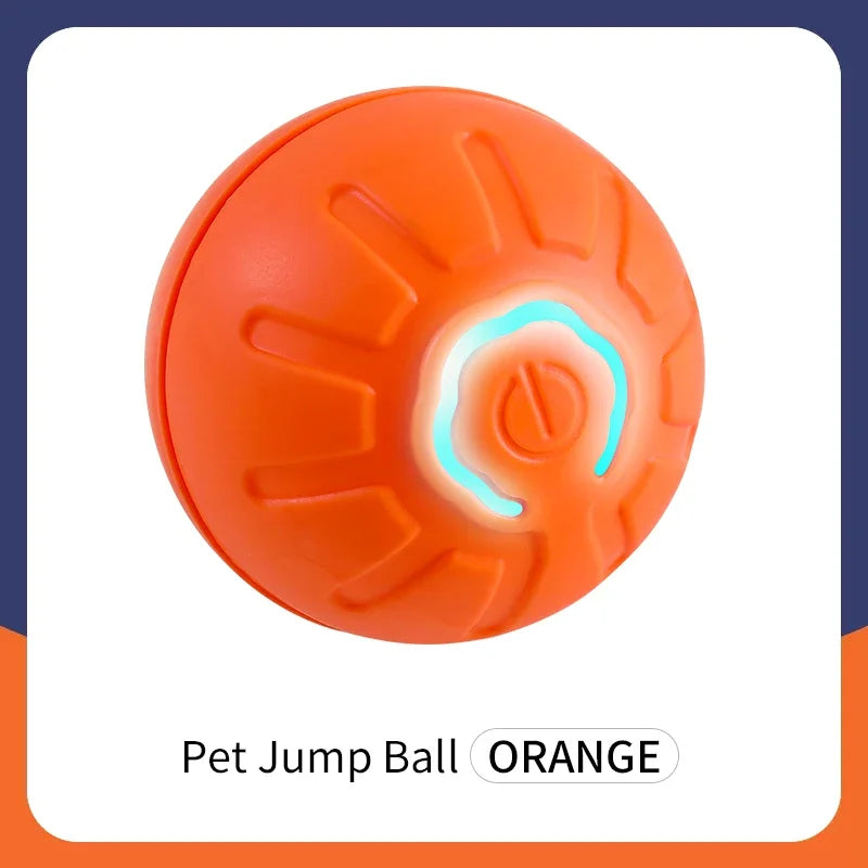 Bola de brinquedo inteligente para cachorro, brinquedo eletrônico interativo para animais de estimação, bola móvel com USB, movimento automático, quicando para filhotes, presente de aniversário, produto para gatos