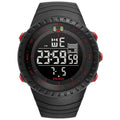 Relógio eletrônico masculino SMAEL para esportes ao ar livre, à prova d'água, mostrador grande, digital, LED, alarme, relógio digital 1237, relógio esportivo