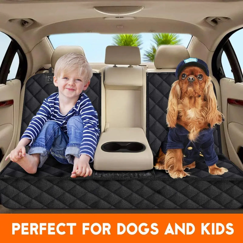 Capa protetora para assento traseiro de carro para cachorro, à prova d'água, resistente à sujeira, capa para assento de animal de estimação, alça de ombro preta, rede, colchão de viagem para animais de estimação