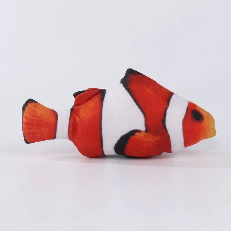 Brinquedo de pelúcia para animais de estimação, pelúcia em forma de peixe