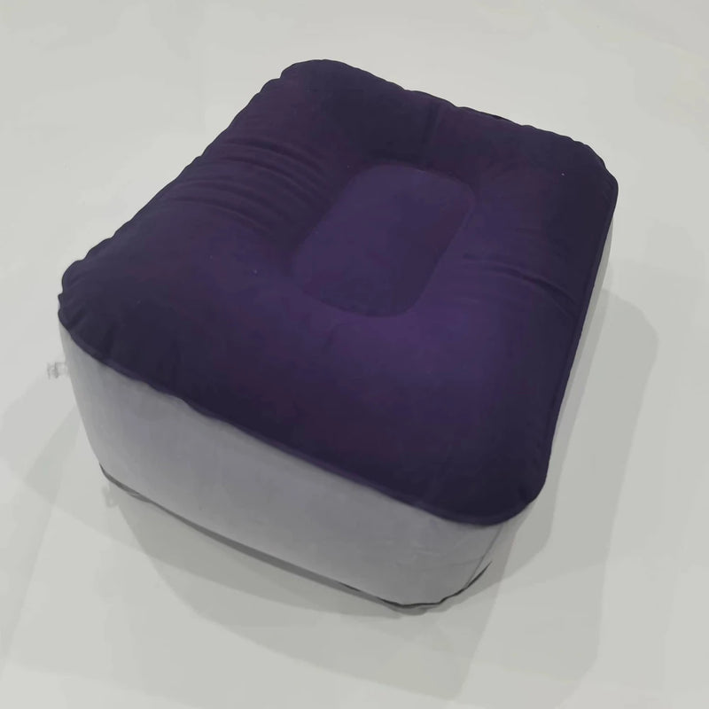 Almofada inflável para apoio de pés em PVC, almofada de ar para descanso de pés, para viagens, escritório, casa, pernas para cima, relaxante, ferramentas para os pés, embaixo da mesa