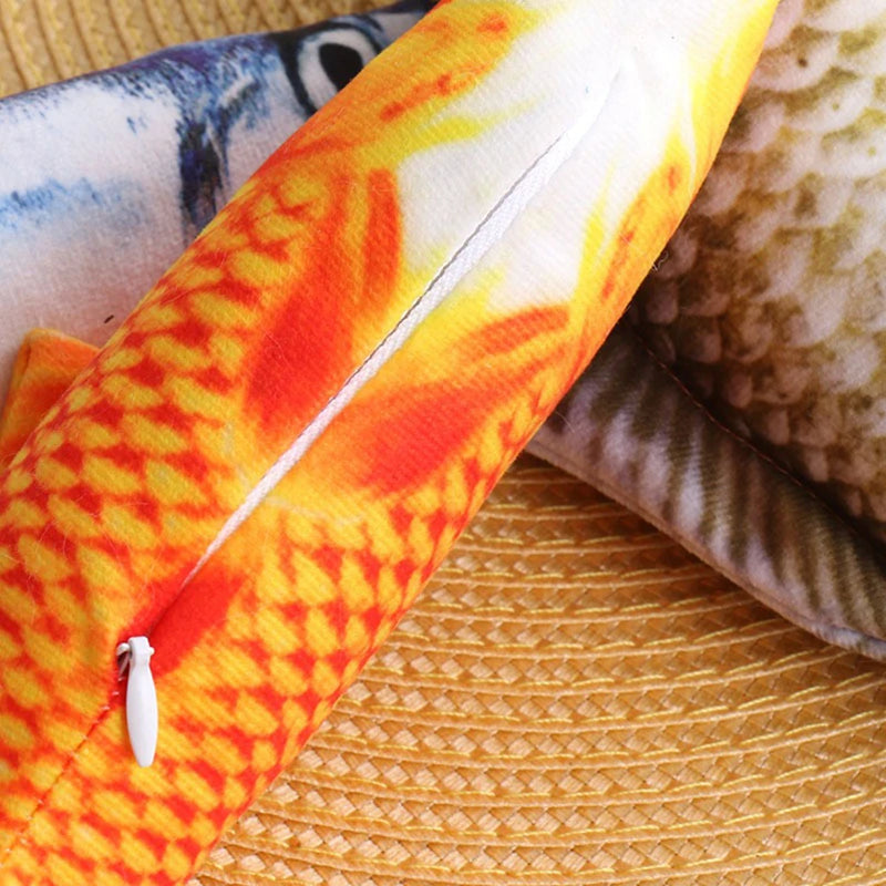 Brinquedo de pelúcia para animais de estimação, pelúcia em forma de peixe