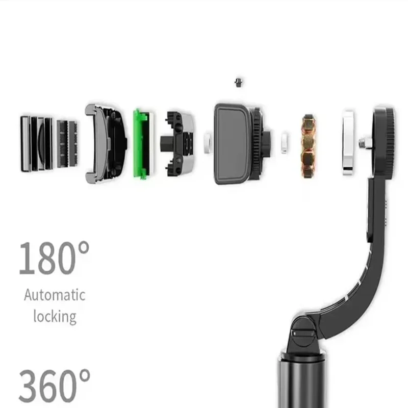 Estabilizador de gimbal portátil Bluetooth FGCLSY para celular, bastão de selfie, tripé ajustável de liga de alumínio para smartphone