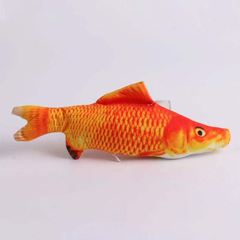 Brinquedo de pelúcia para animais de estimação, pelúcia em forma de peixe