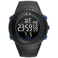 Relógio eletrônico masculino SMAEL para esportes ao ar livre, à prova d'água, mostrador grande, digital, LED, alarme, relógio digital 1237, relógio esportivo
