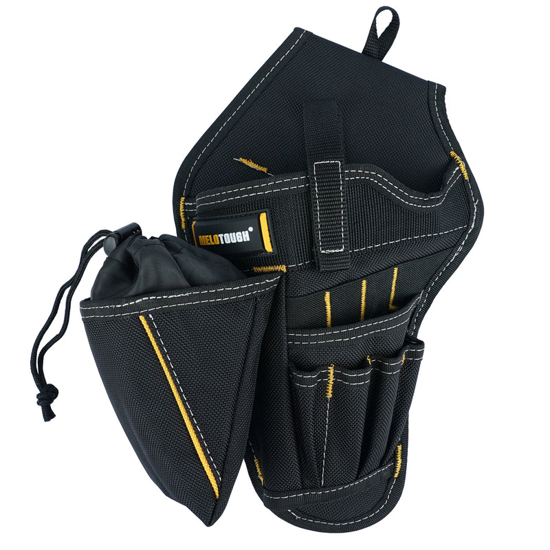 Coldre para furadeira e chave de impacto com bolsa para brocas Coldre de impacto resistente para cinto de ferramentas