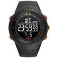 Relógio eletrônico masculino SMAEL para esportes ao ar livre, à prova d'água, mostrador grande, digital, LED, alarme, relógio digital 1237, relógio esportivo
