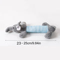 Elefante de pelúcia fofo, pato, porco, cachorro, gato, brinquedo com som de guincho, lã engraçada, durável, brinquedo para molares, adequado para todos os animais de estimação
