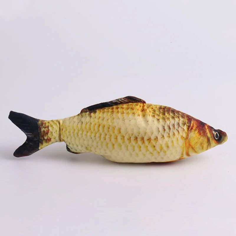 Brinquedo de pelúcia para animais de estimação, pelúcia em forma de peixe
