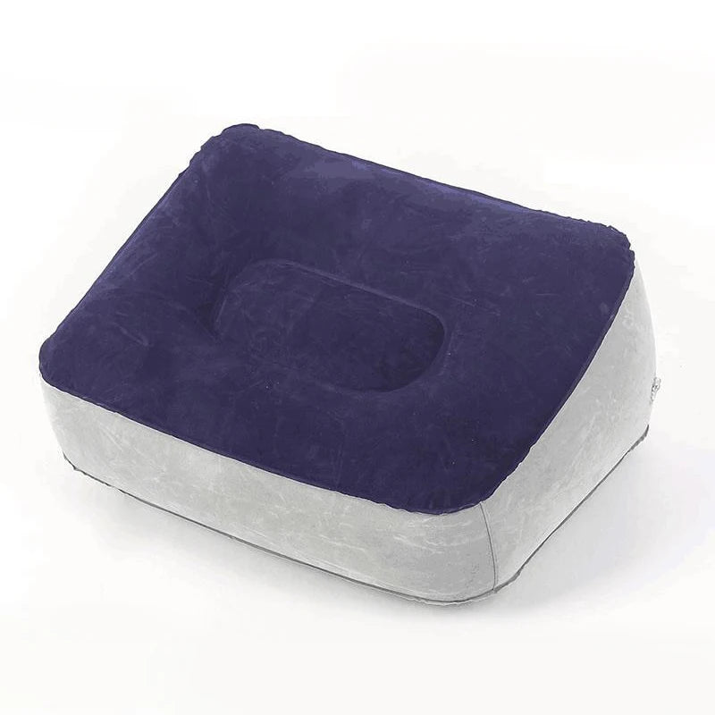 Almofada inflável para apoio de pés em PVC, almofada de ar para descanso de pés, para viagens, escritório, casa, pernas para cima, relaxante, ferramentas para os pés, embaixo da mesa