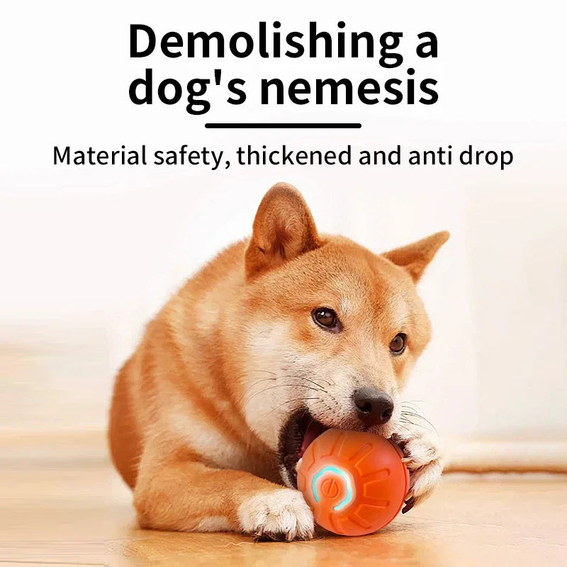 Bola de brinquedo inteligente para cachorro, brinquedo eletrônico interativo para animais de estimação, bola móvel com USB, movimento automático, quicando para filhotes, presente de aniversário, produto para gatos